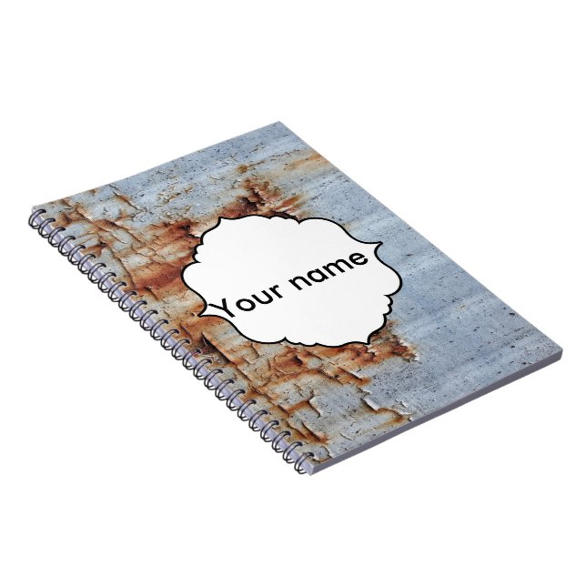 Cuaderno Textura de pintura de pelado (Lado Derecho)