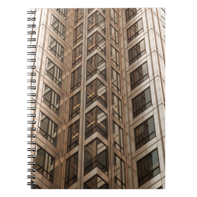 Cuaderno Textura de rascacielos marrones (Frente)