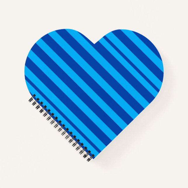 Cuaderno textura de rayas azules (Anverso)