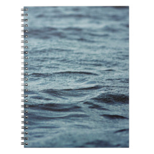Cuaderno Textura de superficie de agua líquida acuosa