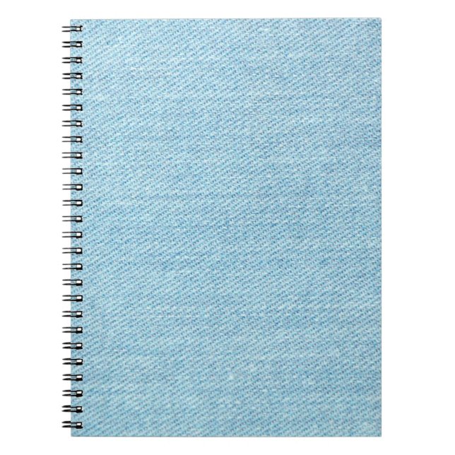 Cuaderno Textura de tela de tela de material de vaqueros de (Frente)