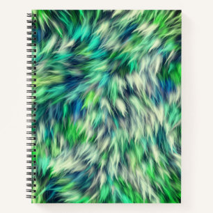 Cuaderno Textura de tela Diseño de Piel Verde-68745