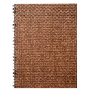 Cuaderno textura de tela marrón para fondo