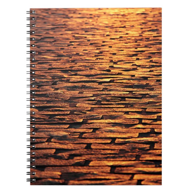 Cuaderno Textura de tierra de adoquines (Frente)
