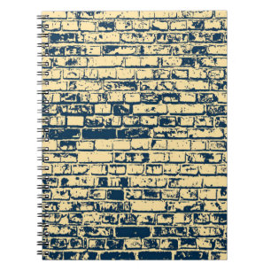 Cuaderno Textura de una pared de ladrillo. Diseño de papel 