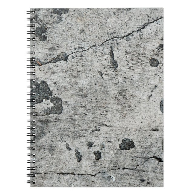 Cuaderno Textura de una vieja pared de hormigón rota. Backg (Frente)