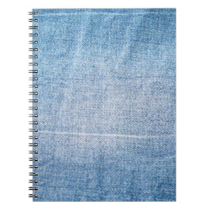 Cuaderno Textura de vaqueros de denim azul