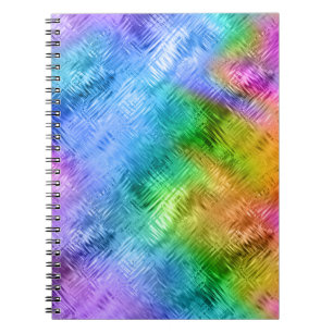 Cuaderno Textura de vidrio azul de Topaz mística