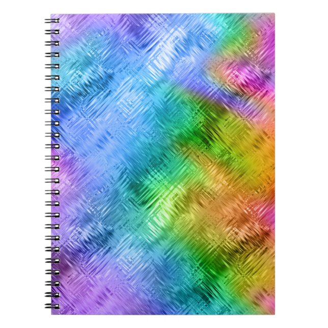 Cuaderno Textura de vidrio azul de Topaz mística (Frente)