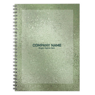 Cuaderno Textura de vidrio brillante verde claro no