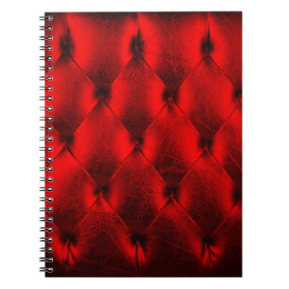 Cuaderno Textura del cojín rojo vintage
