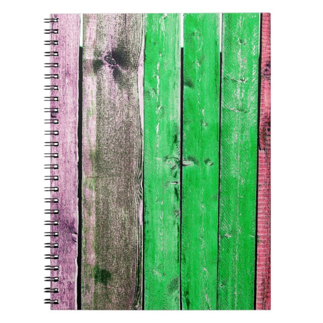 Cuaderno Textura del fenceabstracto de madera antigua, fond (Frente)