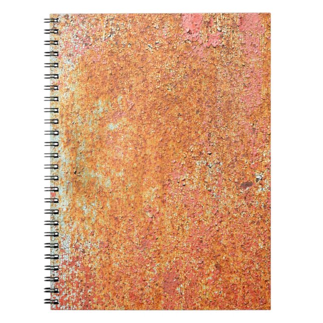 Cuaderno Textura del metalabstracto pintado antiguo, edad,  (Frente)