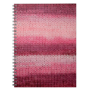Cuaderno textura del tejido de punto con una parte abstract