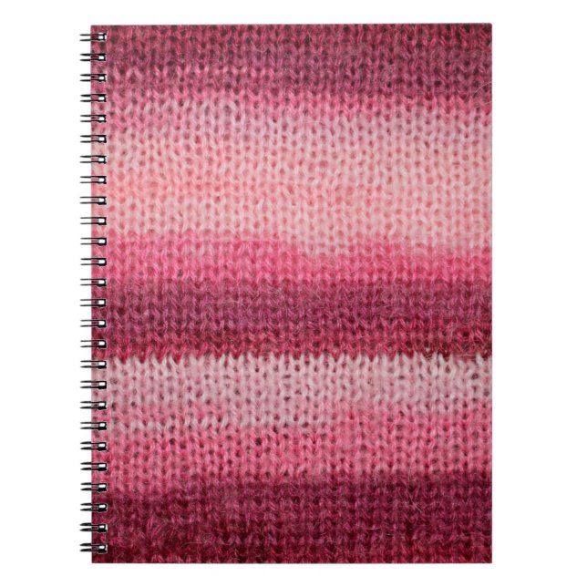 Cuaderno textura del tejido de punto con una parte abstract (Frente)