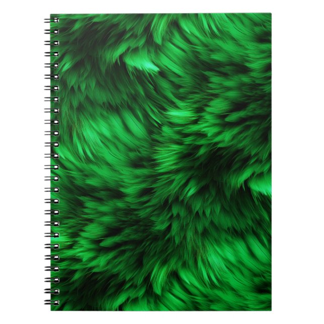 Cuaderno Textura divertida de piel de monstruo falso verde (Frente)