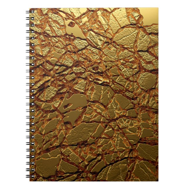 Cuaderno Textura dorada de lujo. (Frente)