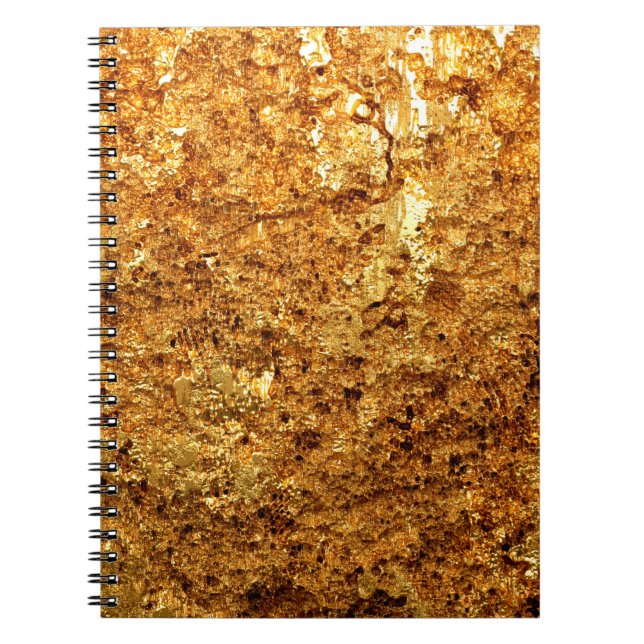 Cuaderno Textura dorada de lujo. (Frente)