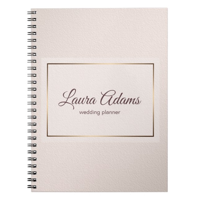 Cuaderno Textura elegante de la pendiente del rosa en (Frente)