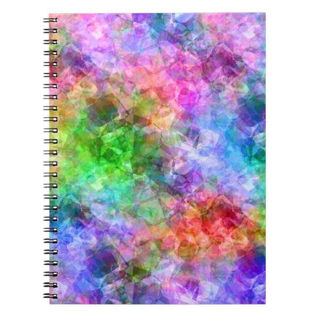 Cuaderno Textura en bruto colorida (Frente)