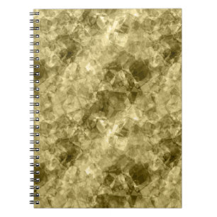 Cuaderno Textura en bruto de bronce