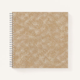 Cuaderno Textura floral minimal beige