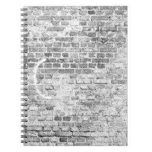 Cuaderno Textura. Fondo de ladrillo abandonado, arquitectur