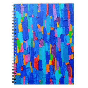 Cuaderno Textura, fondo e imagen colorida de un origi
