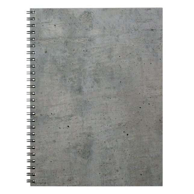 Cuaderno Textura gris de pared de cemento concreto (Frente)