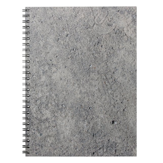 Cuaderno Textura gris de pared de cemento concreto (Frente)