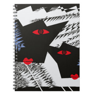 Cuaderno textura ininterrumpida de mosaico con anillos conc