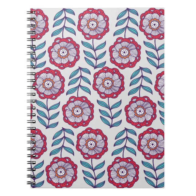 Cuaderno Textura Interminable de Vintage Floral (Frente)