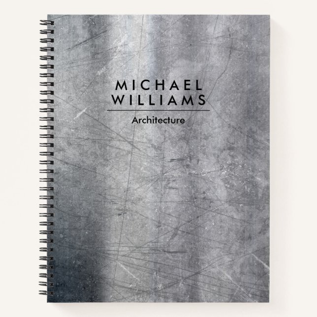 Cuaderno Textura metálica (Anverso)