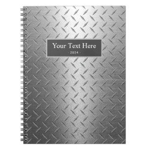 Cuaderno Textura Metalizado del diamante Handyman profesion