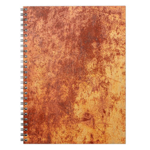 Cuaderno Textura metalizado oxidada y gruesa, oxidación y o