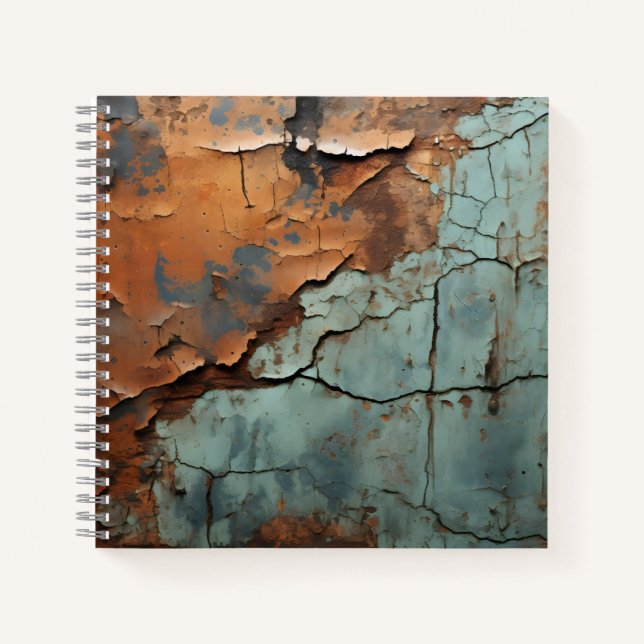 Cuaderno Textura Metalizado Rusty vieja Metalizado (Anverso)