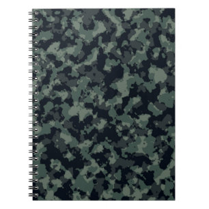 Cuaderno Textura militar de camuflaje