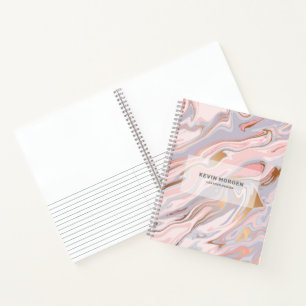 Cuaderno Textura moderna de mármol falso