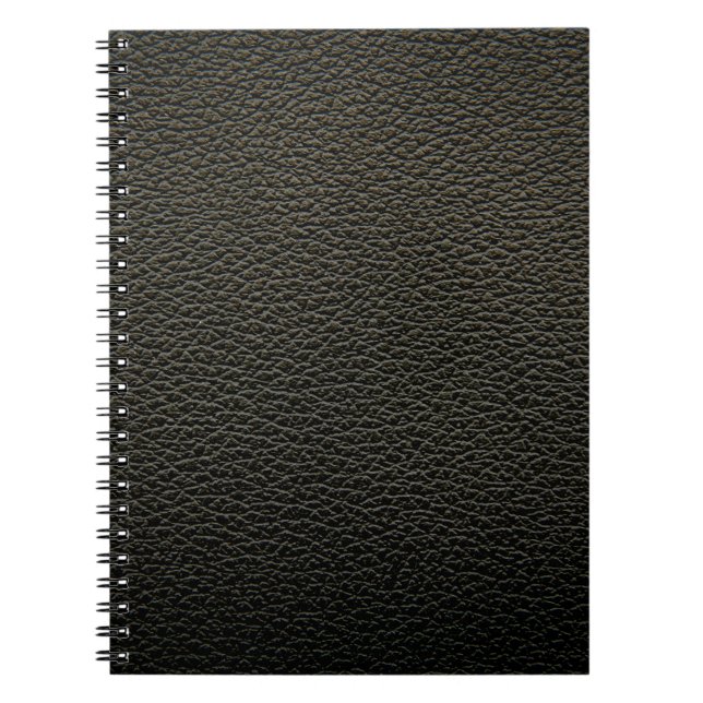 Cuaderno Textura o fondo de cuero negro. abstracto,anim (Frente)