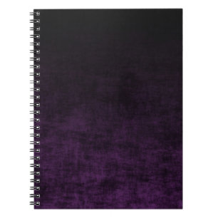Cuaderno Textura Ombre Grunge Negra y Morada