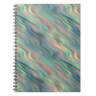 Cuaderno Textura ondulada azul Iris