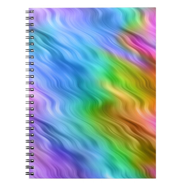 Cuaderno Textura ondulada azul Pansy (Frente)