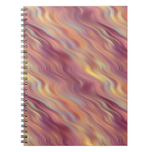Cuaderno Textura ondulada de plumeria exótica