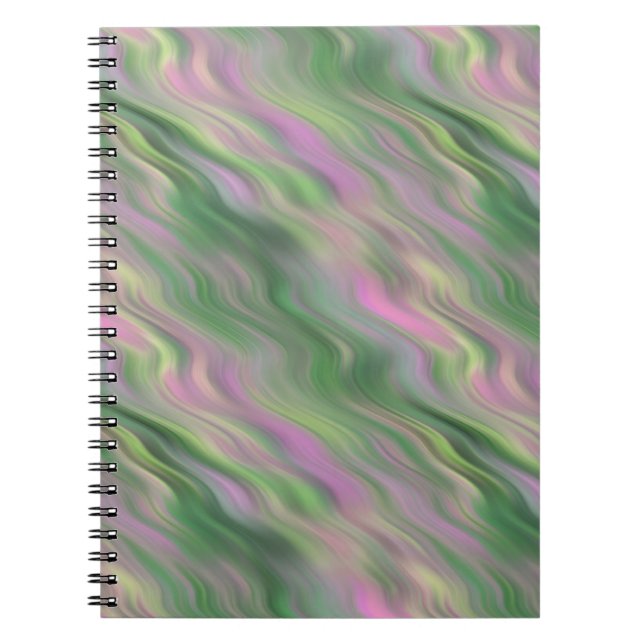 Cuaderno Textura ondulada de tulipán rosado (Frente)