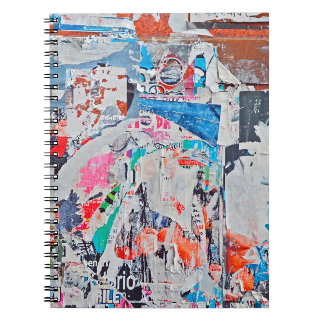 Cuaderno Textura publicitaria en rayas, fondo,poster,arte (Frente)