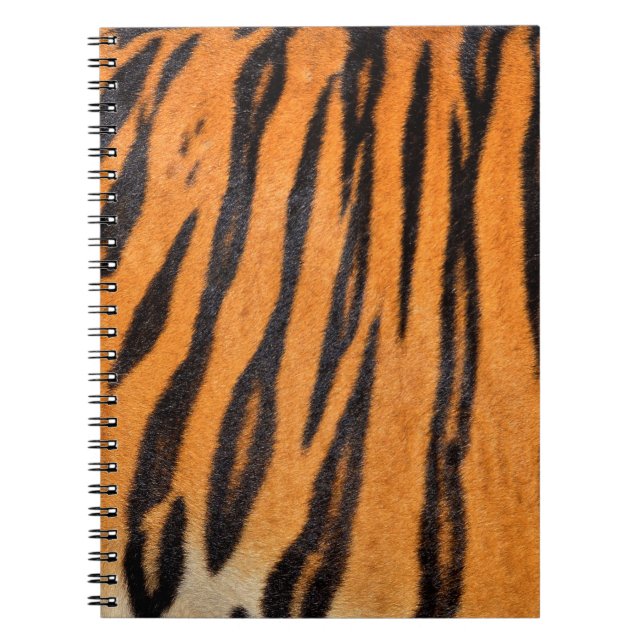 Cuaderno Textura realista de piel de tigre. (Frente)