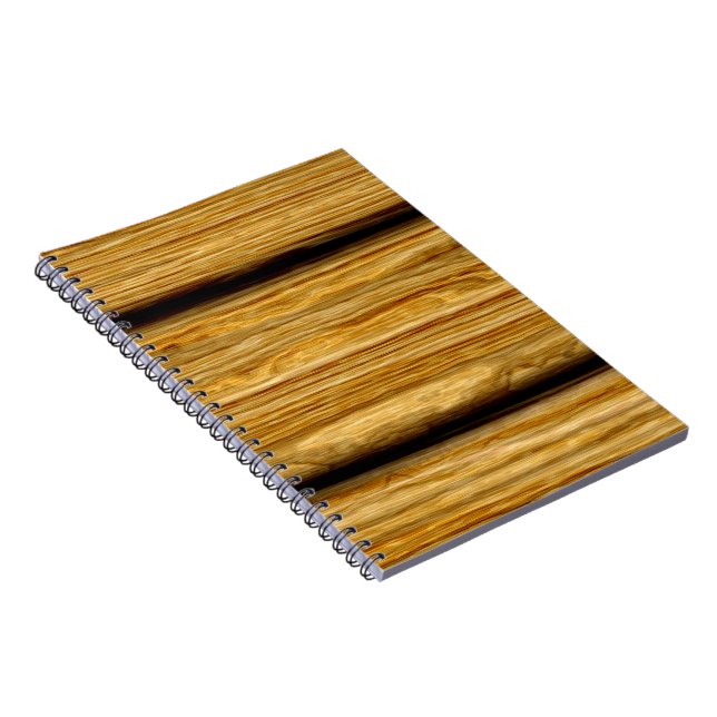Cuaderno textura resistida de los tableros de madera (Lado Derecho)