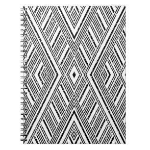 Cuaderno Textura sin foco con rayas blancas oblicuas. Sello