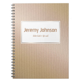 Cuaderno Textura superficial de oro abstracta