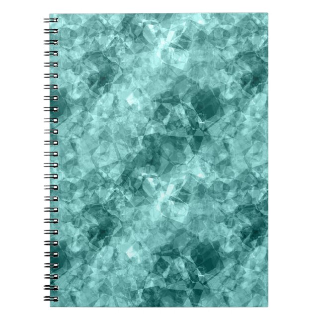 Cuaderno Textura verde azulada en bruto (Frente)